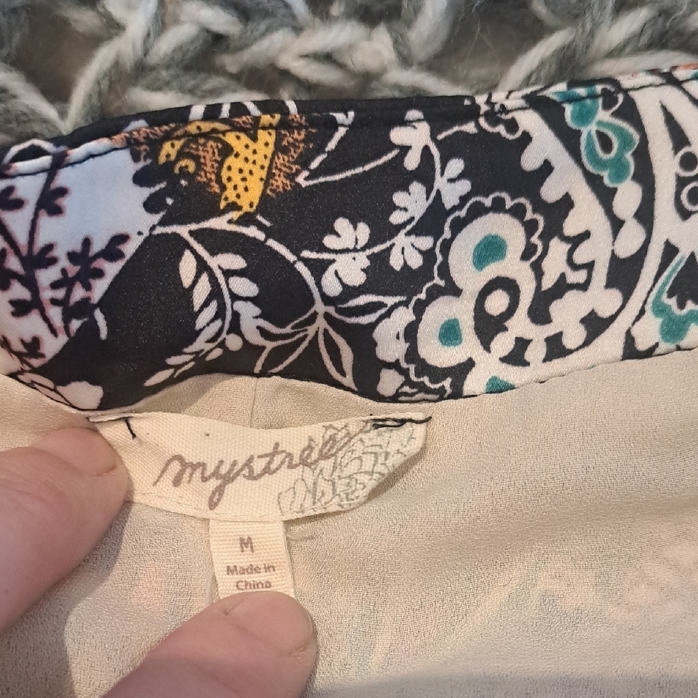 293 - Silky Patchwork Paisley Skirt | Earthy Boho Luxe | Lined & Flowy - Picture 2 of 7